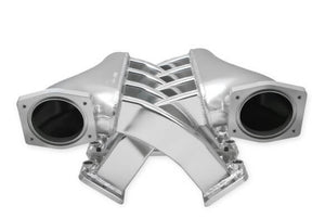 Holley HO820201 Sniper Fab Inlet Manifold Silv Dual Plenum 92mm T/Body LS1