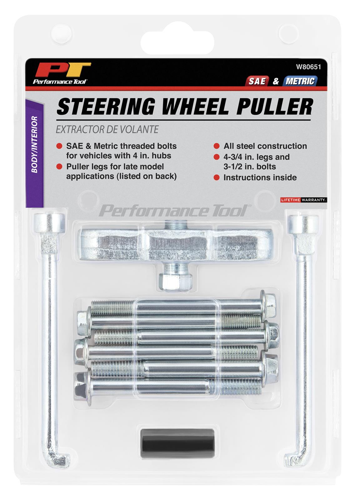 Performance Tool Steering Wheel Puller Kits W80651