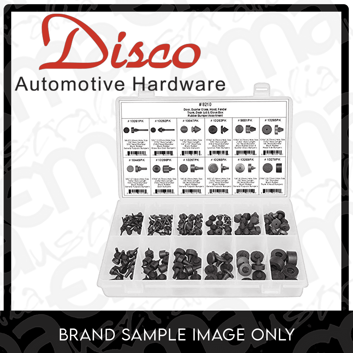 Disco Automotive Hardware DAH-10231PK Yellow Nylon Door Rod End Clip 4.0mm Rod Size Left Hand Side