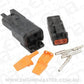 Aeroflow AF49-9102 Weathertight Dtm 2 Pin Black Connector Kit Deutsch Dtm Styl