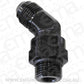 Aeroflow AF945-08-10BLK Male -10 ORB 45 to -8AN Male Black Full Swivel