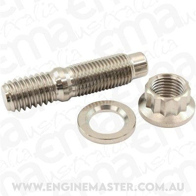 Aeroflow AF55-3004 3/8" Titanium Stud Washer Nut