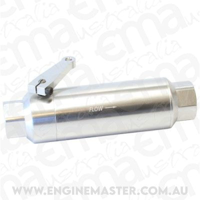 Aeroflow AF66-2051S -12ORB Inline Filter with Ballvalve Stainless Steel 60 Micr