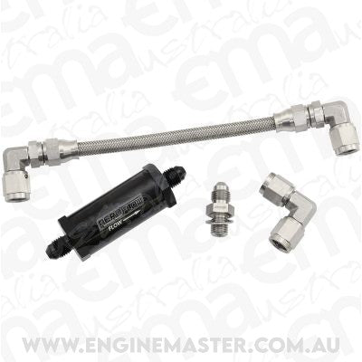 Aeroflow AF30-1006 4G63 Turbo Oil Line Feed Kit Mitsubishi Evo 4-9