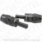 Aeroflow AF214-06-05DBLK Straight -6AN Hose End To 5/16Barb Teflon 200 Series Black
