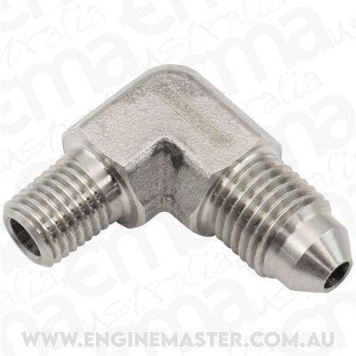 Aeroflow AF381-01 S/S 90 Deg 1/16" Npt To -3AN