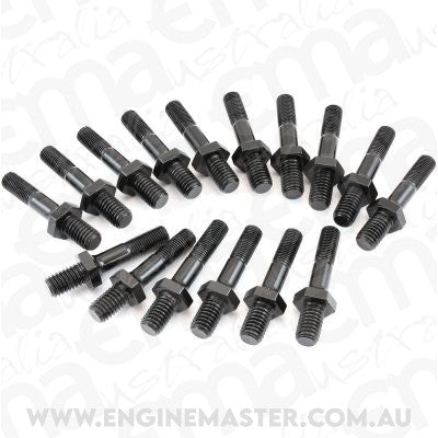 Aeroflow AF37-1101 Rocker Arm Studs 3/8" 16 Pack 7/16" Uhl 1.895" Ford Holden Chev Aeroflow - AF37-1101
