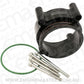 Aeroflow AF64-2148BLK Ford Fg Dbw 70mm Throttle Adapter Intercooler Clamp 3" Black