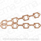 Aeroflow AF1854-1404 Sbf RectAngle Exhaust Gaskets Copper Embossed 289 302 351 Ford Pairaeroflow AF 1854-1204