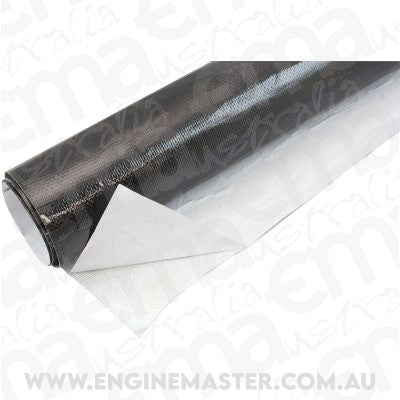 Aeroflow AF91-4003BLK 24"X36" Sheet Aluminised Heat Barrier Adhesive Backed Black