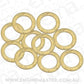 Aeroflow AF181-11 Brass Crush Washer Metric M11 11mm ID Suit -4AN 7/16" 10 Pac