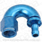 Aeroflow AF516-06-05 -6AN To 5/16" Barb 180 Degree Full Flow Push Lock Blue