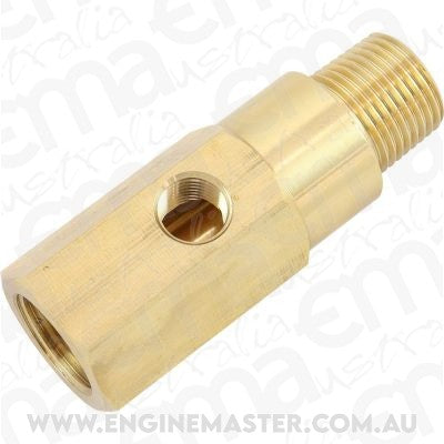 Aeroflow AFGA-39 Oil Pressur Gauge 3/8 Adaptor CAN Use For Pro Lite 1/8 Npt