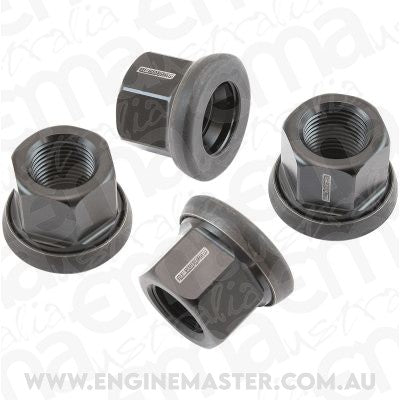 Aeroflow AF3083-0000 5/8" Wheel Nut Alloy Lug Nut Single 5/8-18 Floater Black