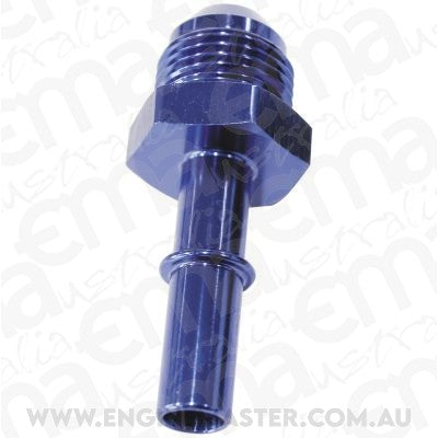 Aeroflow AF817-04 Efi Fuel Fitting -8 Push In To 1/2 Male Hard Tube Blue