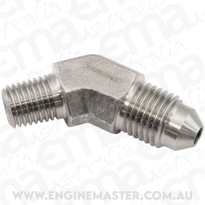 Aeroflow AF382-01 S/S 45 Deg 1/16" Npt To -3AN