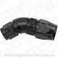 Aeroflow AF572-08-06DBLK Stepped 45 Degree End -8 Hose To -6AN Expander Hose End Blacteflon AF 572-08-06Dblk
