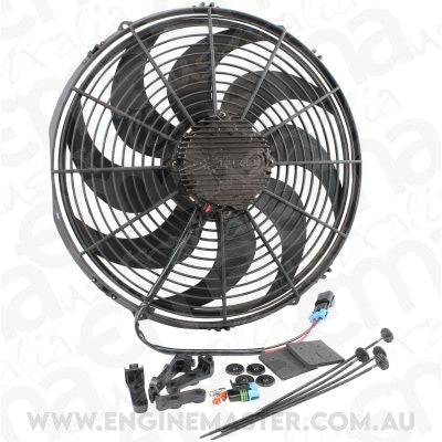 Aeroflow AF49-1126 Brushless 16" Electric Fan 3300 Cfm Curved Blade