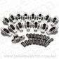 Aeroflow AF95-1202 Chev SB S/S Rocker Arms 3/8" Stud