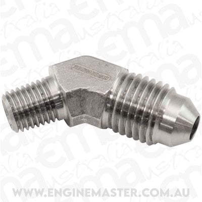 Aeroflow AF382-02 S/S 45 Deg 1/16" Npt To -4AN