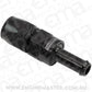 Aeroflow AF214-06-06DBLK Straight -6AN Hose End To 3/8"Barb Teflon 200 Series Black