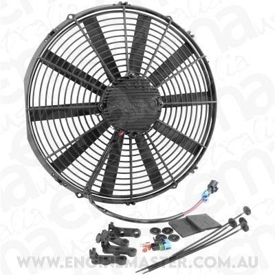 Aeroflow AF49-1116 Brushless 16" Electric Fan 3400 Cfm Straight Blade