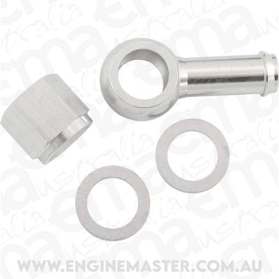 Aeroflow AF49-1220S Aeroflow / Bosch Fuel Pump 10mm 3/8" Banjo & Nut Kit Silv