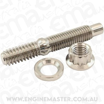 Aeroflow AF55-3000 1/4" Titanium Stud Washer Nut