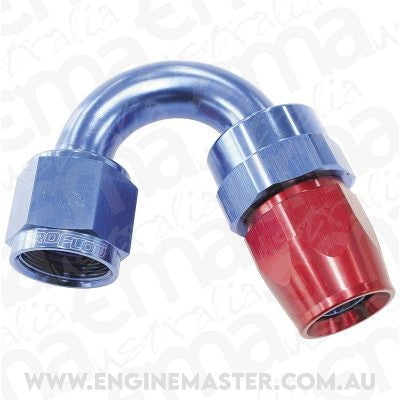 Aeroflow 200 & 250 series braided hose Alloy 150 Deg End -6AN Blue Full Swivel Suit Teflon Aeroflow Performance Products AF205-06D