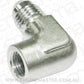 Aeroflow AF373-04S 90 Deg Adaptor 1/8 NPT to -4 Silver