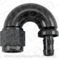 Aeroflow AF516-06-05BLK -6AN To 5/16" Barb 180 Degree Full Flow Push Lock Black