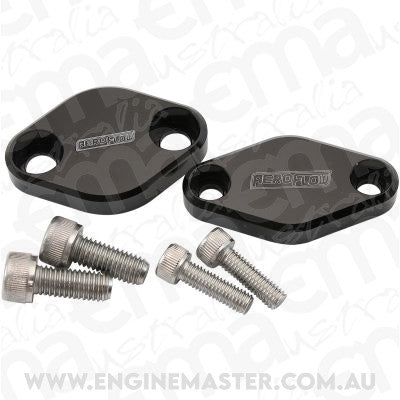 Aeroflow AF64-2254BLK SUBARU AIR PUMP DELETE PLATES