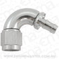 Aeroflow AF514-06-05S -6AN To 5/16" Barb 120 Degree Full Flow Push Lock Silver