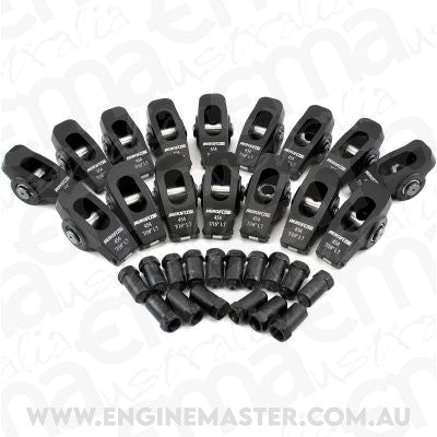 Aeroflow AF95-1115 Chev BB Rocker Arms 7/16" Stud 1.7