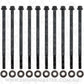 Aeroflow AF37-1220 Gm Ls Intake Bolts Black 12 Point Head M6 Pack Of 10