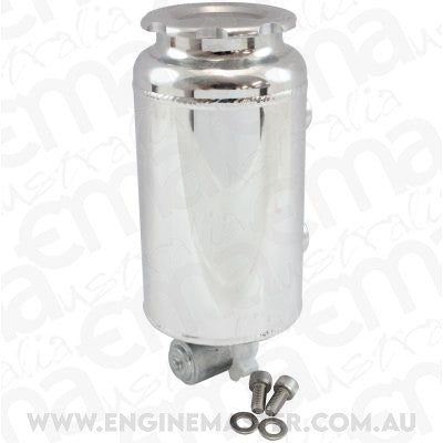 Aeroflow AF77-1047 Round Universal Washer Tank Polished 163mm H X 88mm Dia