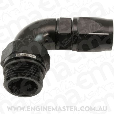 Aeroflow AF583-10-12DBLK Male End -12ORB to 10AN Teflon