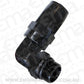 Aeroflow 100 & 450 series braided hose 90 Deg -6 to Male -6 Thread Black Aeroflow Performance Products AF849-06-06BLK