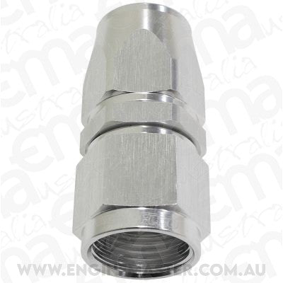 Aeroflow AF201-20DS Alloy Straight Hose End -20AN Silver Swivel Nut Suit PTFE