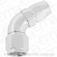 Aeroflow AF558-06-08S Alloy 60 Deg Hose End -6 Hose to -8 Reducer Hose End Silver