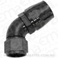 Aeroflow AF558-16-12BLK Alloy 60 Deg Hose End -16 Hoseto -12AN Expander Hose End Bla