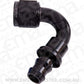 Aeroflow 400 series hose 120 Deg Push Lock End -4AN Black No Clamp Required Aeroflow Performance Products AF404-04BLK