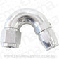 Aeroflow AF555-06-08S Stepped 150 Deg Hoseend -6 Hosto -8AN Reducer Hose End Silve