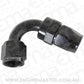 Aeroflow AF204-12DBLK Alloy 120 Deg Hose End -12AN Black Full Swivel Suit Teflon