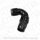Aeroflow AF154-06BLK 120 Deg Hose End -06AN Black Full Flow Taper Style
