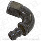 Aeroflow AF514-12BLK -12AN 120 Deg Full Flow Push Lblack Full Flow Push Lock