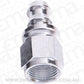 Aeroflow 400 series hose Straight Push Lock End -12AN Silver No Clamp Required Aeroflow Performance Products AF401-12S