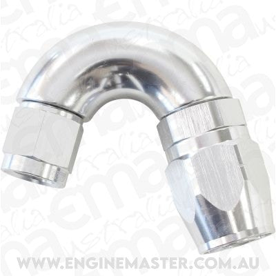Aeroflow AF555-08-06S Stepped 150 Deg Hoseend -8 Hosto -6AN Expander Hose End Silv