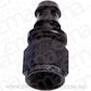 Aeroflow AF401-06BLK Straight Push Lock End -6AN Black No Clamp Required