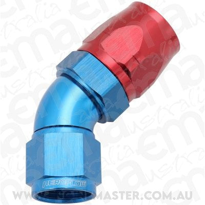Aeroflow AF552-12-10 Stepped 45 Deg Hoseend -12 Hosto -10AN Expander Hose End Blu